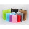 custom logo paper kraft shopping Packaging bag with handle